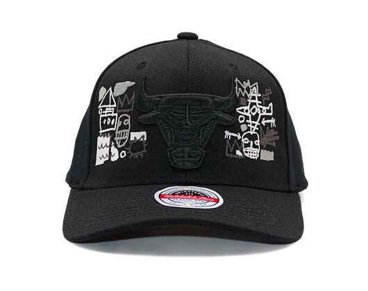 Kšiltovka Adam Wave - Custom NBA Art Piece- Chicago Bulls - Black