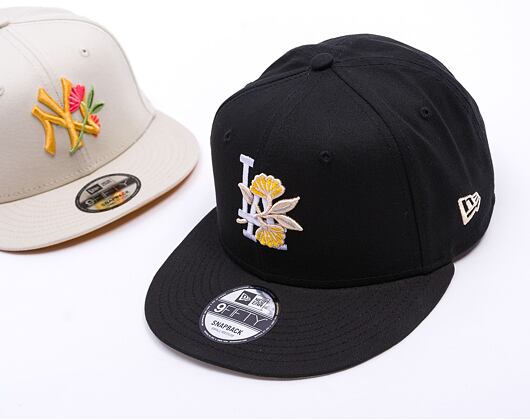 Kšiltovka New Era - MLB Floral 9FIFTY - LA Dodgers - Black / White
