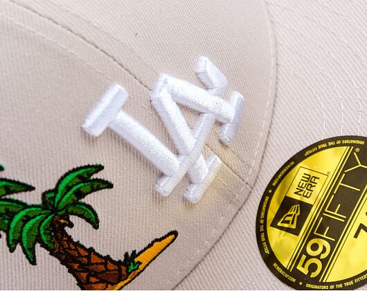 Kšiltovka New Era - MLB Food Icon 59FIFTY - LA Dodgers - Stone / White