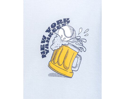 Triko New Era - MLB Food Graphic Oversized Tee - NY Yankees - Pastel Blue