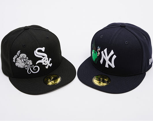Kšiltovka New Era - MLB Food Icon 59FIFTY - Chicago White Sox - Black / White