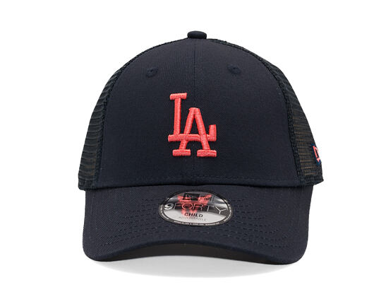 Dětská Kšiltovka New Era - MLB Homefield Trucker 9FORTY - LA Dodgers - Navy / Coral