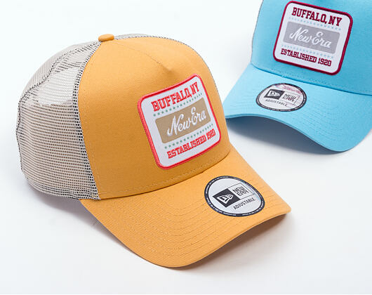 Kšiltovka New Era - Branded Buffalo Patch 9FORTY Trucker - Stone