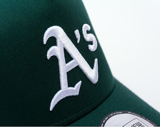 Kšiltovka New Era - MLB Mesh Patch 9FORTY Trucker - Oakland Athletics - Dark Green