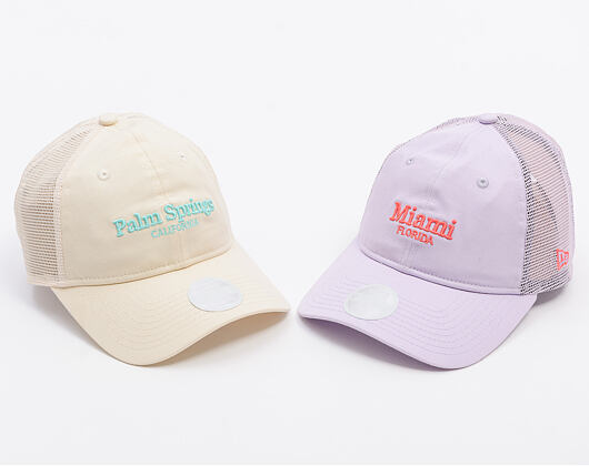 Dámská Kšiltovka New Era - Branded City Mesh 9TWENTY - Cream / Teal