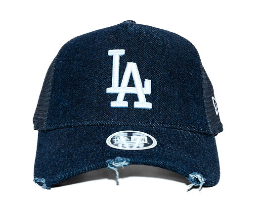 Dámská Kšiltovka New Era - MLB Denim 9FORTY Trucker - LA Dodgers - Navy