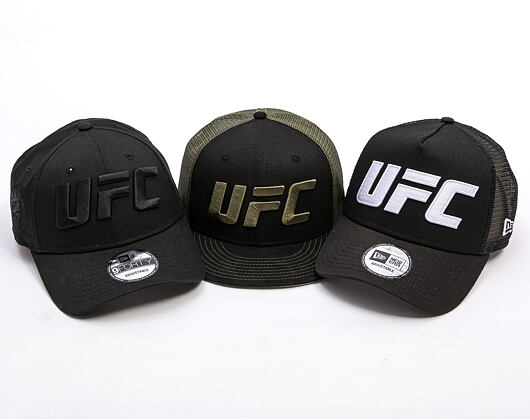 Kšiltovka New Era - UFC MMA 9FORTY E-Frame Trucker - Black / White