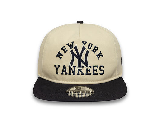 Kšiltovka New Era - MLB Heritage Pre-Curved Golfer 19TWENTY - New York Yankees - Cream / Navy