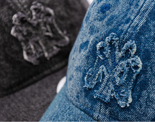 Dámská Kšiltovka New Era - MLB Wash & Distressed Denim 9TWENTY - NY Yankees - Pastel Blue