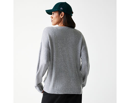 Dámská Svetr New Era - MLB Knit Sweater - LA Dodgers - Heather Grey