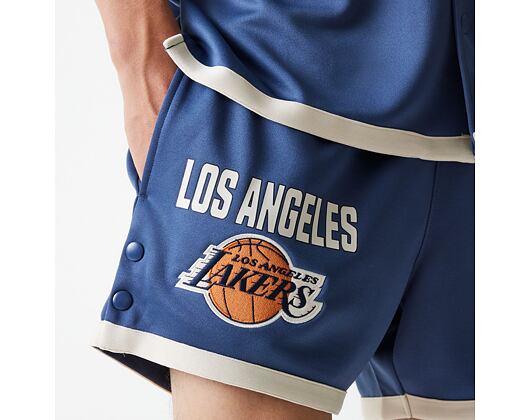 Kraťasy New Era - NBA Button Shorts - LA Lakers - Muted Indigo