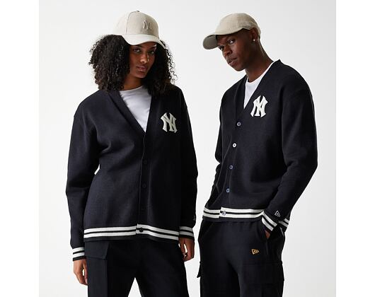Svetr New Era - MLB Cardigan Knit - NY Yankees - Black
