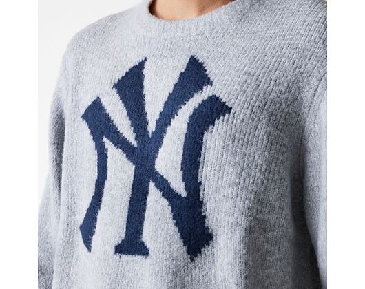 Svetr New Era - MLB Sweater Knit - NY Yankees - Heather Grey