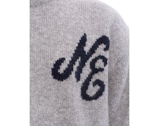 Svetr New Era - Branded Script Knit Sweater - Heather Grey