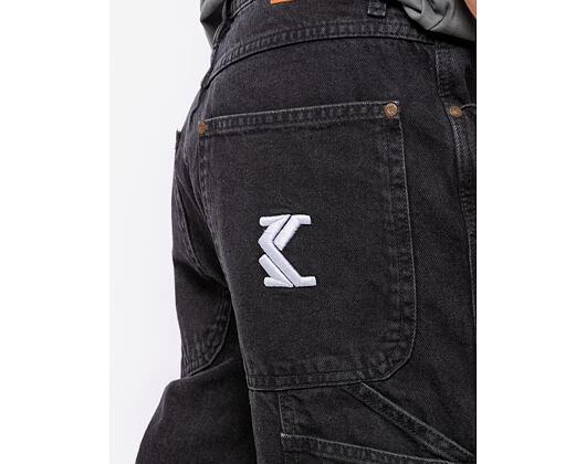 Pracovní Kalhoty Karl Kani - Retro Baggy Workwear Denim - vintage black
