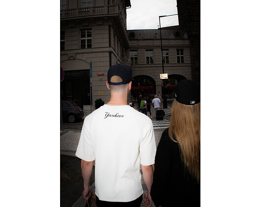 Triko New Era - MLB Waffle Tee - NY Yankees - Off White