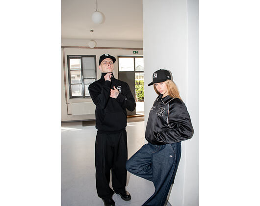 Mikina New Era - Lifestyle Quarter Zip - Black