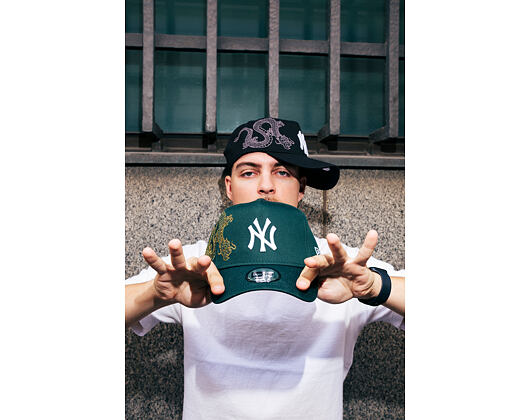 Kšiltovka New Era - MLB Snake Icon 9FORTY A-Frame - NY Yankees - Black