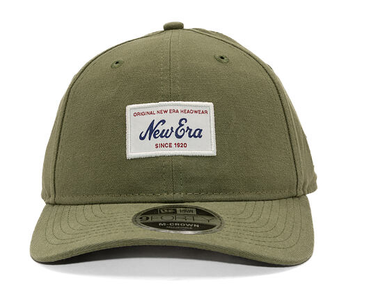 Kšiltovka New Era - Branded Patch 9FORTY M-CROWN - New Olive