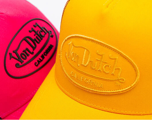 Kšiltovka Von Dutch - Trucker - Cali Patch - Orange