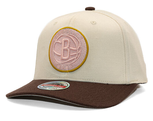 Kšiltovka Mitchell & Ness - Blush Sand Classic Red - Brooklyn Nets - Sand/Brown