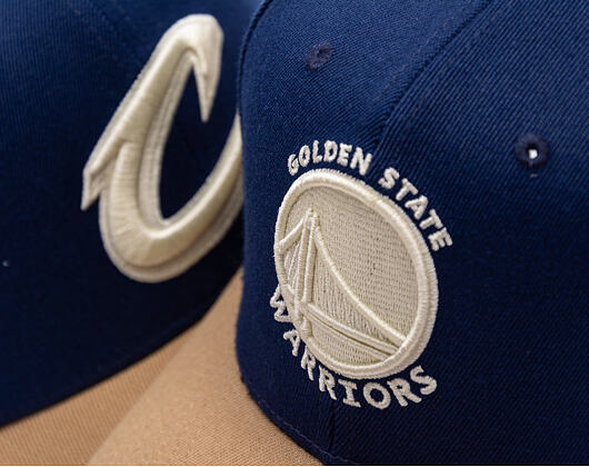 Kšiltovka Mitchell & Ness - Sand Storm Classic Red - Golden State Warriors - Navy/Sand