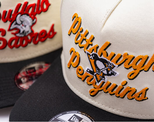 New Era - NHL Chainstitch 9FIFTY A-Frame - Pittsburgh Penguins - Chrome White