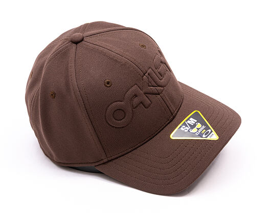 Kšiltovka Oakley - 6 Panel Stretch Hat Embossed - Cocoa Brown