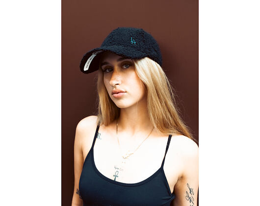 Dámská Kšiltovka New Era - MLB Borg Teddy Fleece 9FORTY - LA Dodgers - Black