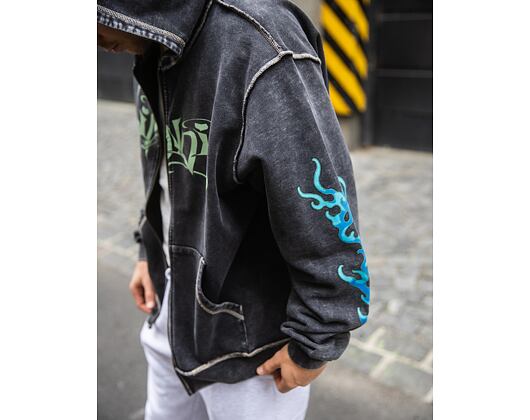 Mikina Rip N Dip - Squabble Up Hoodie - Black Vintage Wash