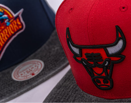 Kšiltovka Mitchell & Ness - NBA Denim Patchwork - Chicago Bulls - Red