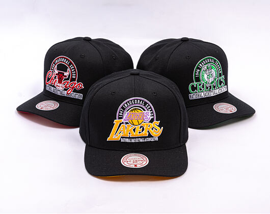Cap Mitchell & Ness - NBA Inaugural Team Pro Crown - Los Angeles Lakers - Black