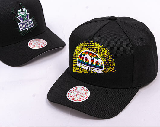 Cap Mitchell & Ness - NBA Tilted Pro Snapback Hwc - Denver Nuggets - Black