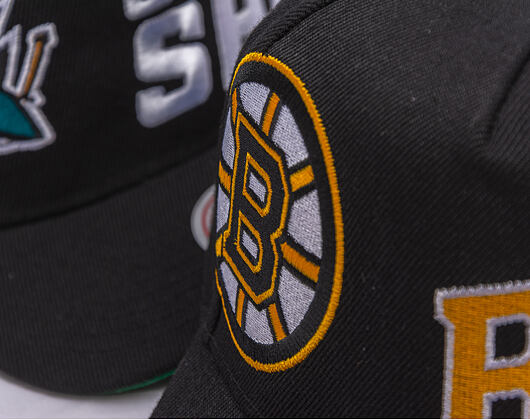 Kšiltovka Mitchell & Ness - NHL Busted Pro - Boston Bruins - Black