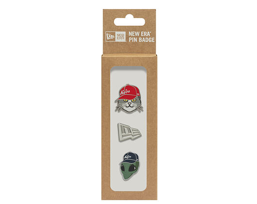 Pin New Era - Branded 3× Cap Pin Set - Silver