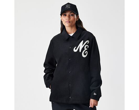 Jacket New Era - Branded Cord Coach Jacket - Black