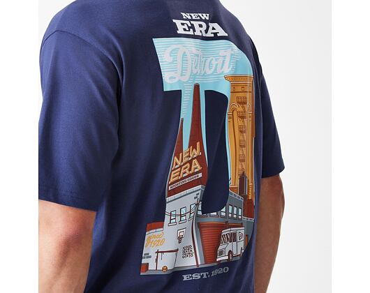 Tee New Era - Branded Location Oversized Tee - Navy