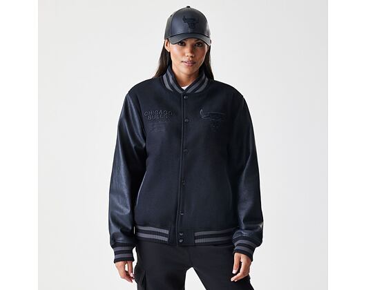 Jacket New Era - NBA Tonal Patch Varsity - Chicago Bulls - Black