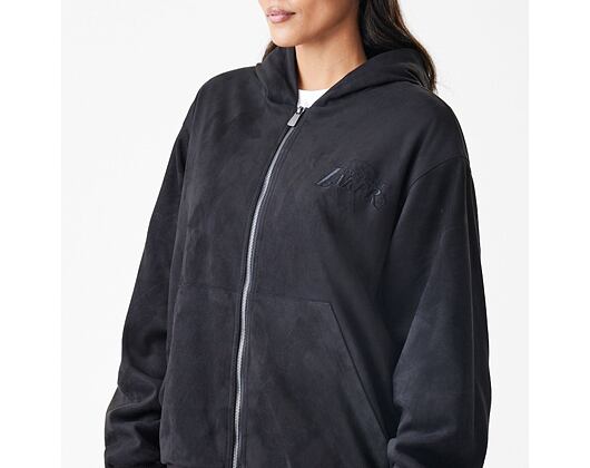 Jacket New Era - NBA Suede Hooded Jacket - LA LAkers - Black