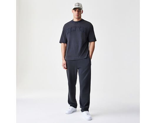 Pants New Era - Branded Washed Straight Sweatpants - Black