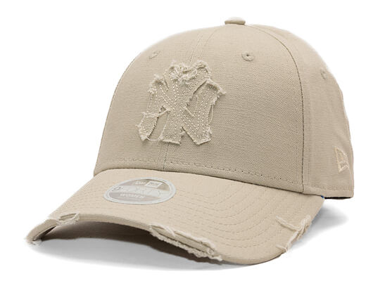 Womens Cap New Era - MLB Distressed 9FORTY - NY Yankees - Stone
