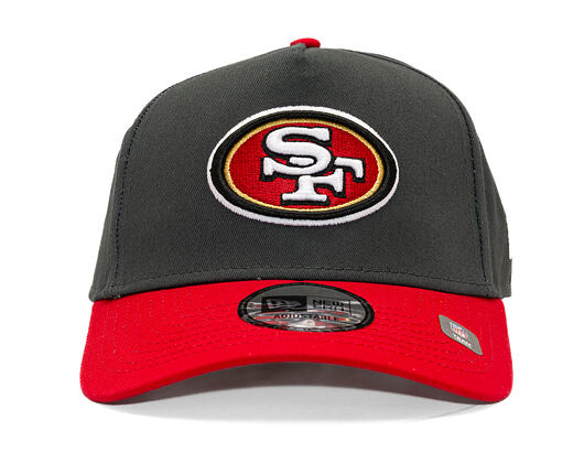 Cap New Era - NFL Charcoal Drop 9FORTY A-Frame - San Francisco 49Ers - Steel Clouds / Scarlet