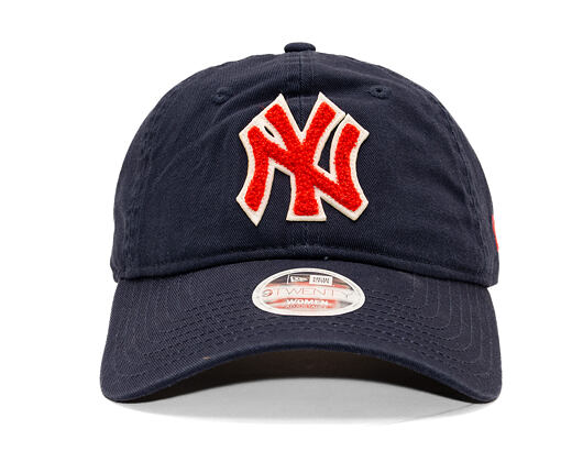 Womens Cap New Era - MLB Boucle 9TWENTY - NY Yankees - Navy / Orange