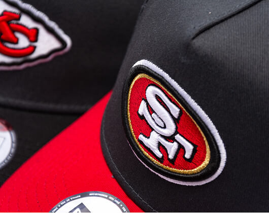 Cap New Era - NFL Charcoal Drop 9FORTY A-Frame - San Francisco 49Ers - Steel Clouds / Scarlet