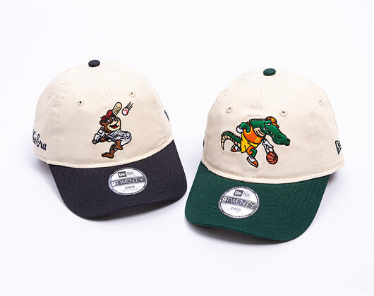 Kids Cap New Era - Branded Kids Mascot 9TWENTY - Cream / Dark Green