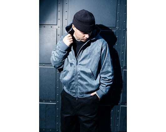 Jacket New Era - NBA Suede Hooded Jacket - Chicago Bulls - Grape