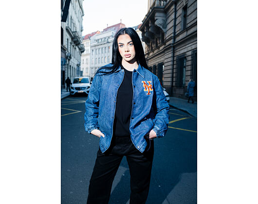 Jacket New Era - MLB Denim Coach Jacket - NY Mets - Denim