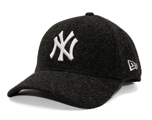 Cap New Era - MLB Melton Wool 9FORTY - NY Yankees - Black / White