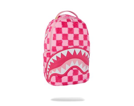 Sprayground Pink Fur Check Backpack
