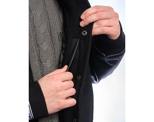 Mitchell & Ness - NFL Blackout Collection Varsity Jacket Oakland Raiders - Black